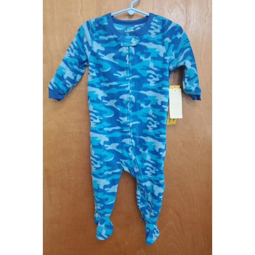 Baby Leveret 18-24 months footed sleepwear blue